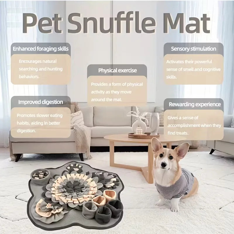 Pawscrest Dog Snuffle Mat — Anxiety Relief & Mental Enrichment Toy