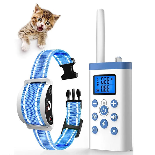 Pawscrest™ Smart Cat Training Collar – Gentle Anti-Meow Control with Remote